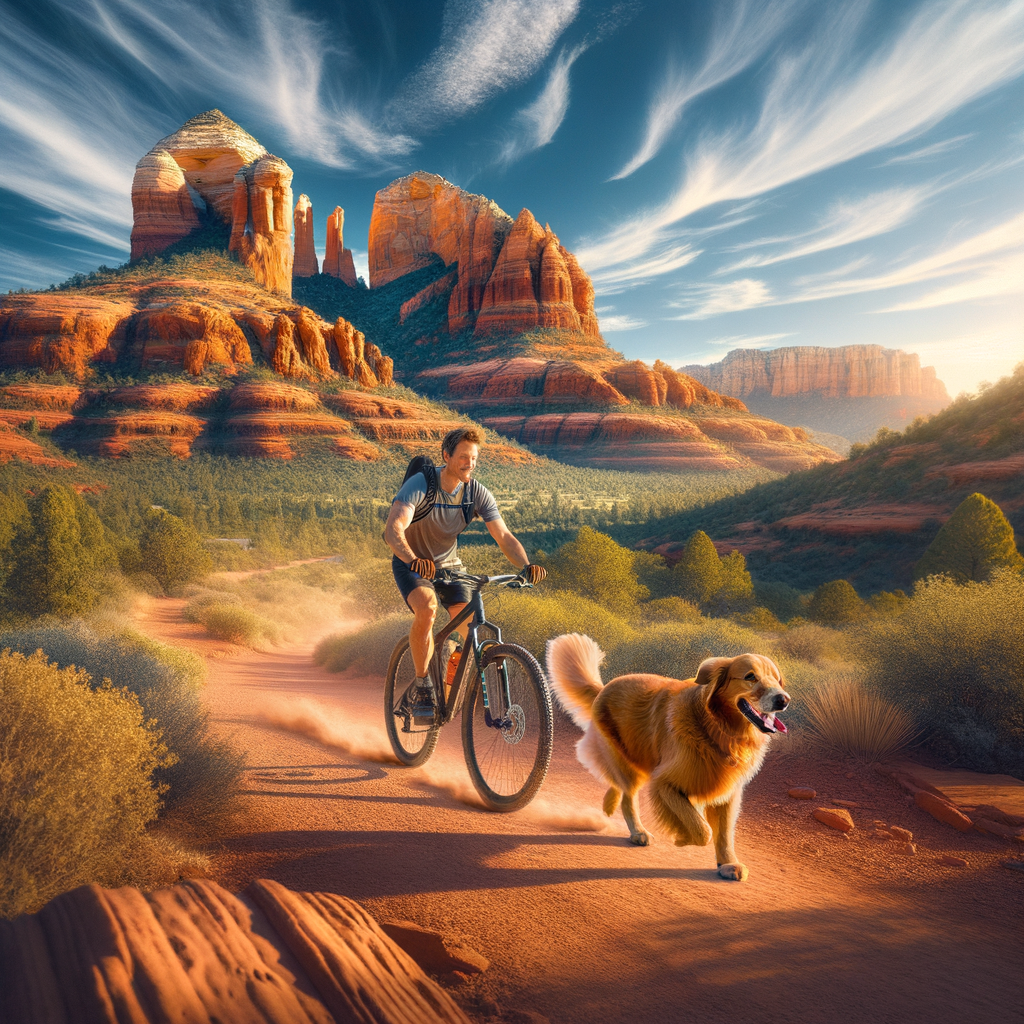 Exploring Sedona on Mountain Bikes with Your Dog