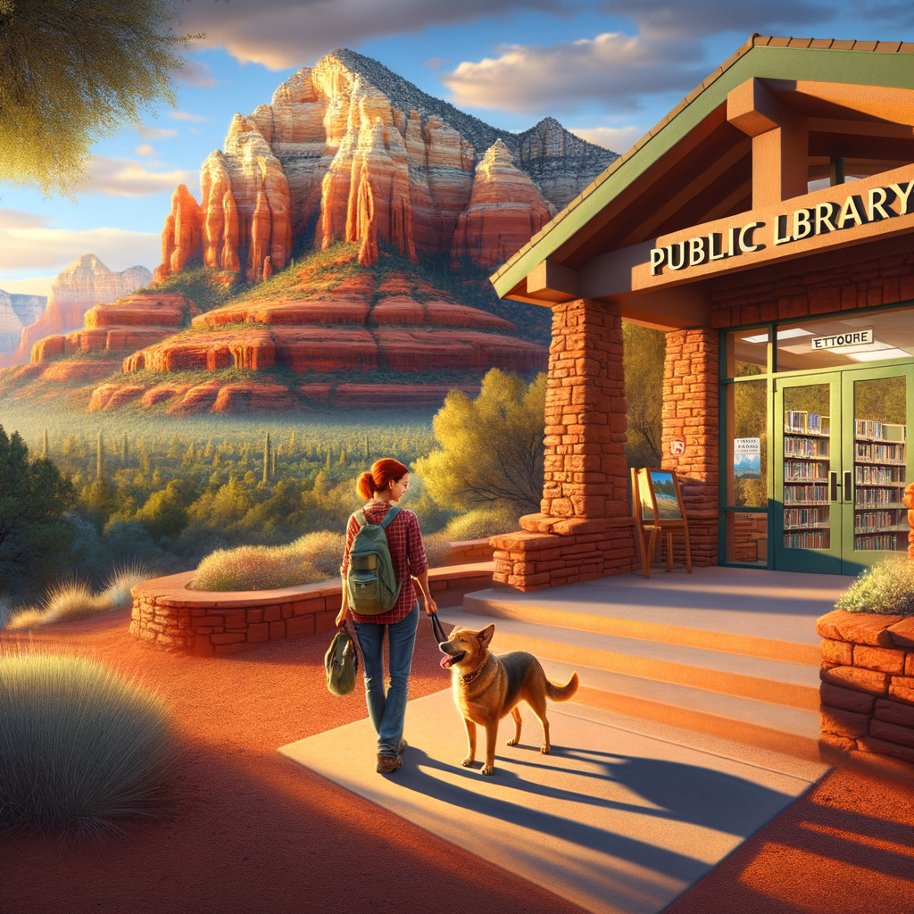 Explore the Dog-Friendly Sedona Library and unwind with your furry companion