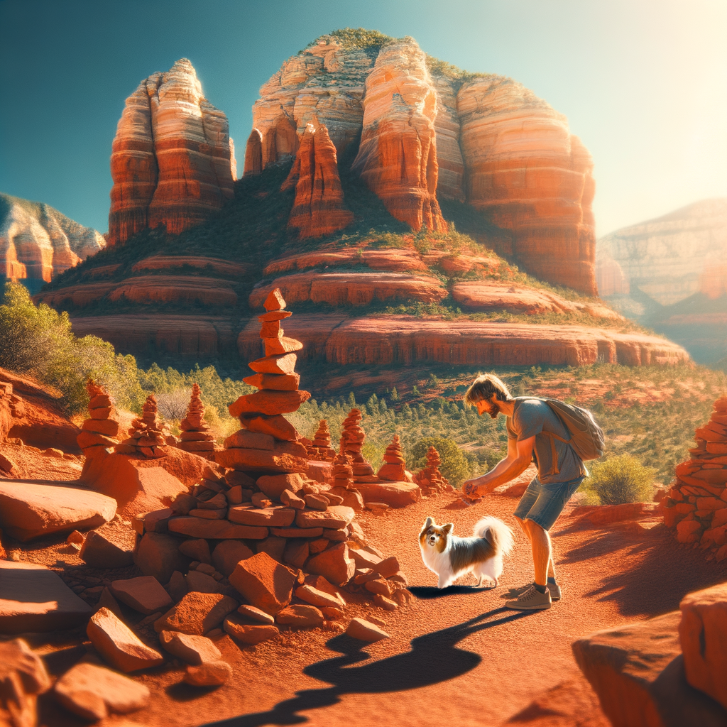 Build Rock Cairns with Your Dog on Sedona's Trails