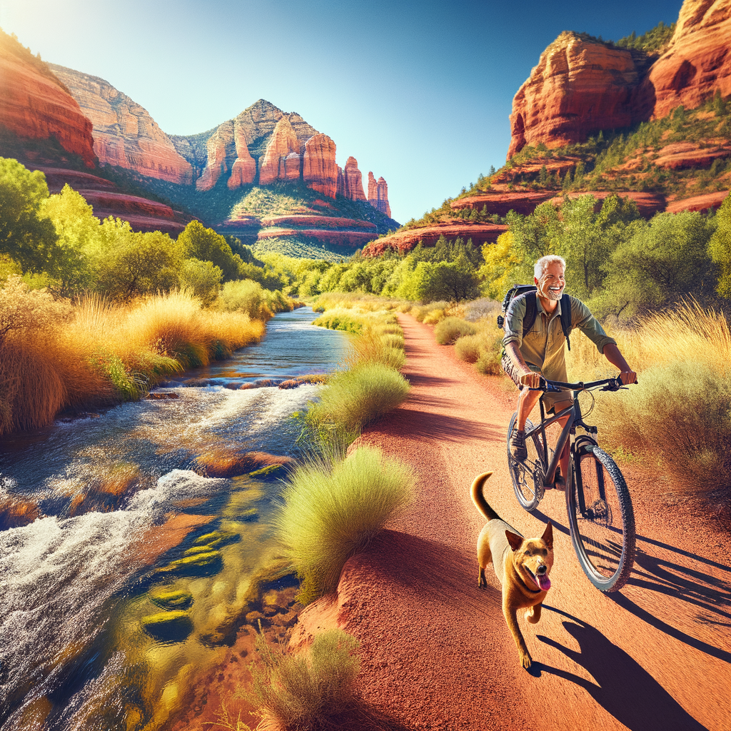 Biking with Your Dog Along Oak Creek