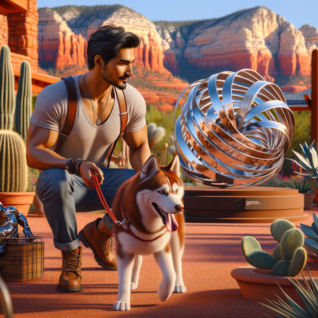 Enjoying Outdoor Art Exhibits with Your Dog in Sedona