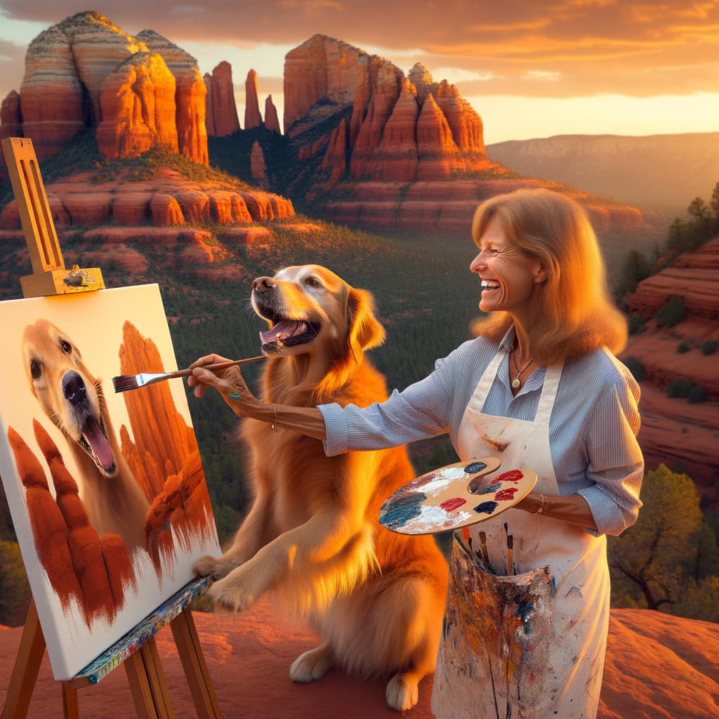 Painting Outdoors with Your Dog