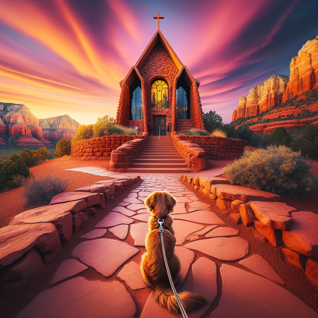 Explore Spiritual Views at Chapel of the Holy Cross with Your Canine Companion